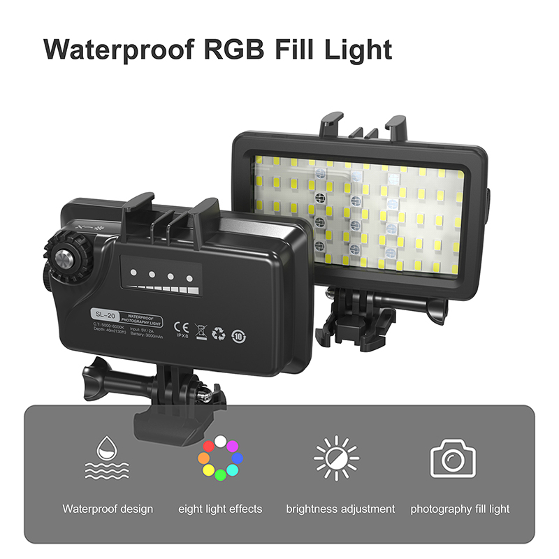 Photography Lighting Handheld - Luz de Preenchimento RGB/LED para Fotografia