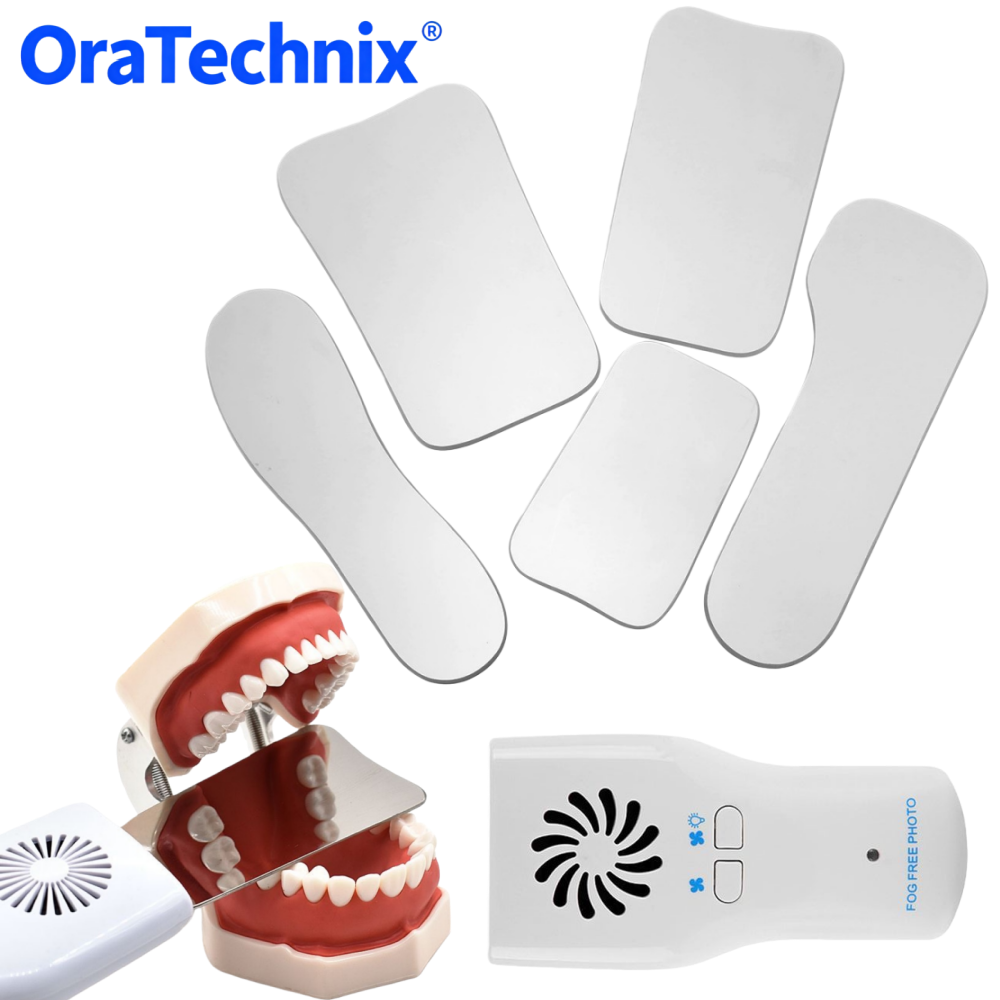 Photography Lighting Set - Conjunto de Espelhos Odontológicos Antiembaçantes com