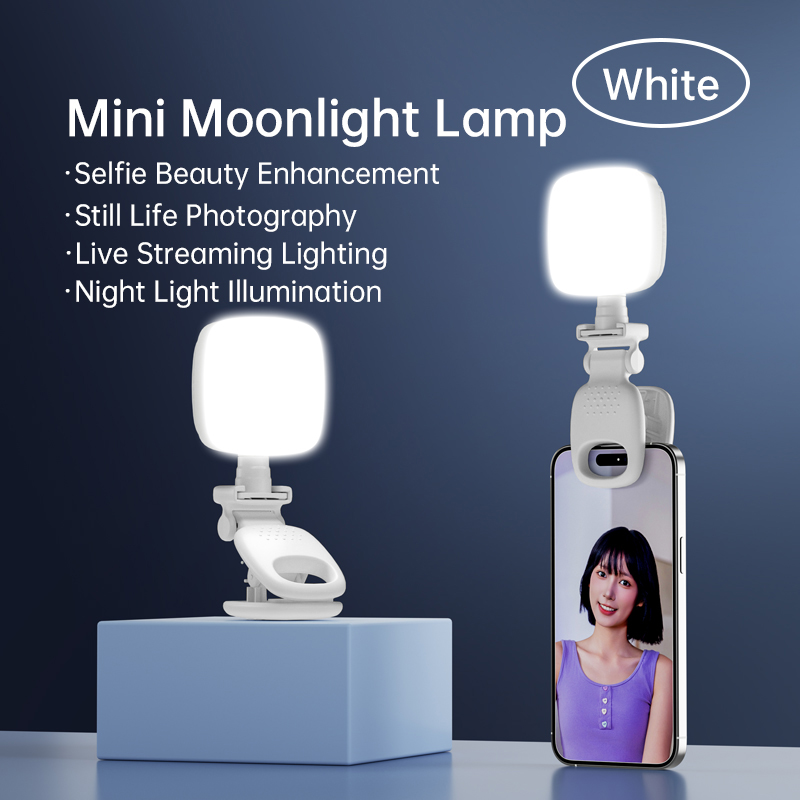 Photography Lighting Handheld - Mini luz LED portátil com clipe,