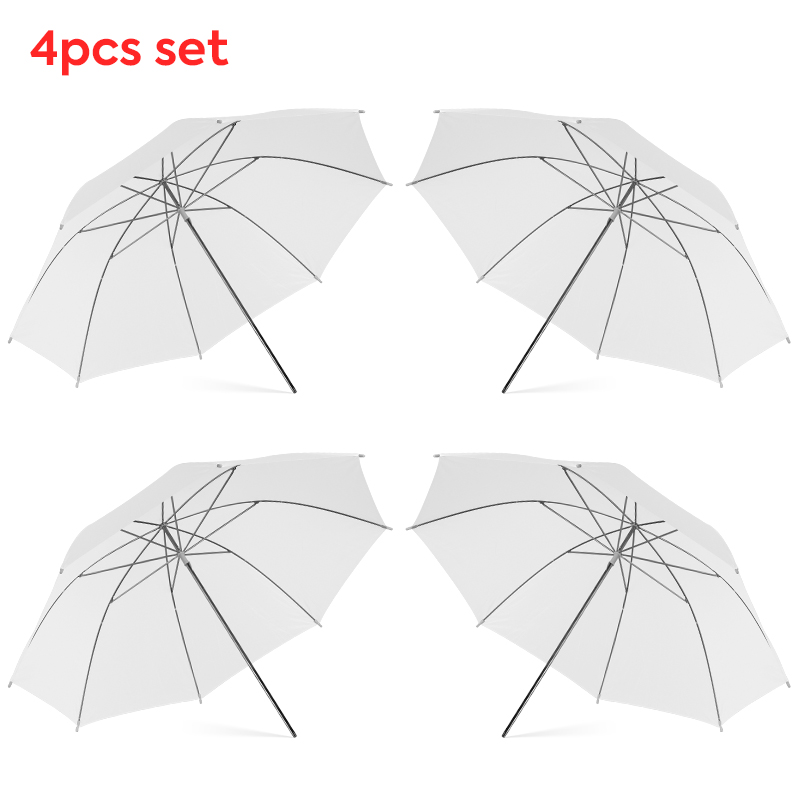 Photography Lighting Set - Guarda-chuva difusor de luz branca transparente