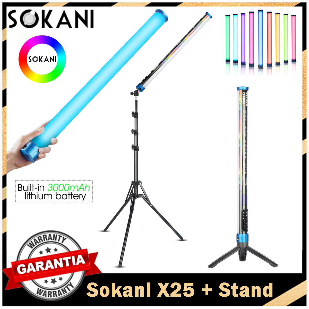 Photography Lighting Youtube - Sokani X25 RGB LED Video Light,