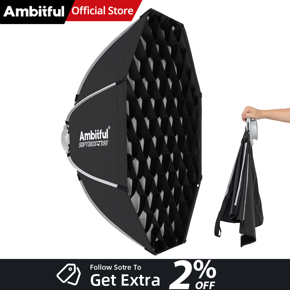 Photography Lighting Mount - AMBITFUL Q7II 55/65/90cm Softbox Octogonal com