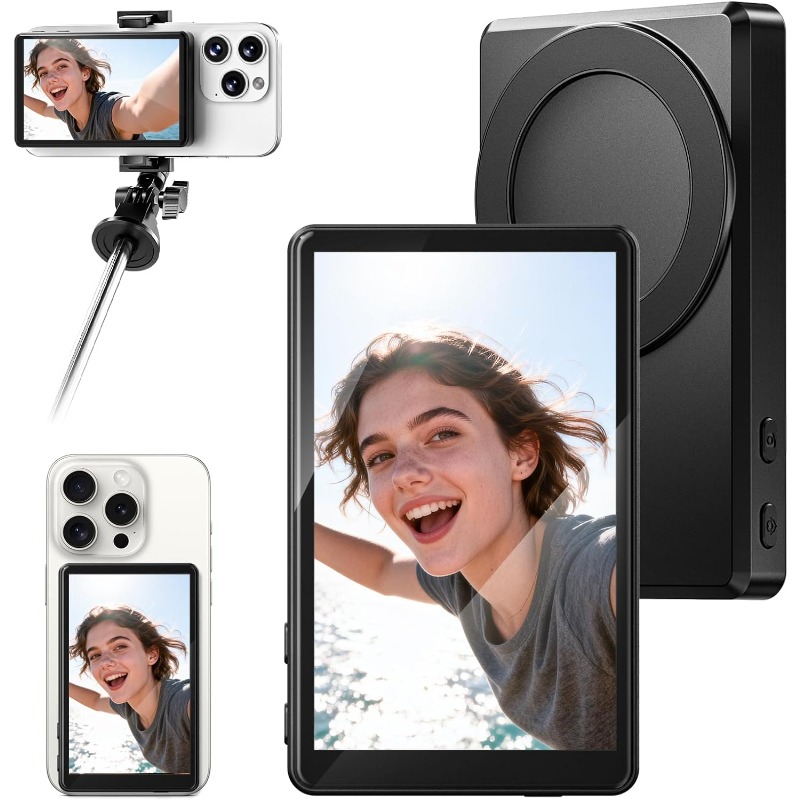 Photography Lighting Set - Monitor de Selfie com Tela Magnética