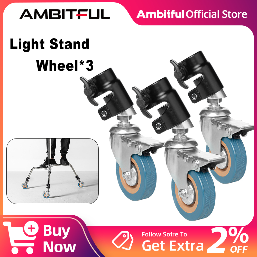 Photography Lighting Set - AMBITFUL Conjunto de rodas giratórias de