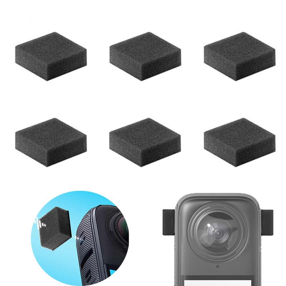 Insta360 Camera X3 - 6 pçs microfone pára-brisas para insta360