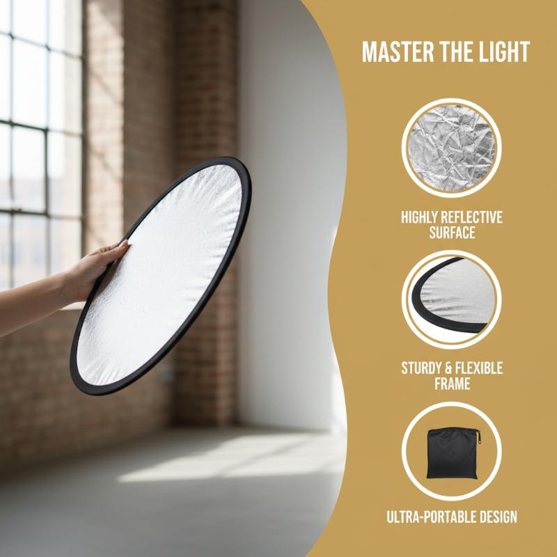 Photography Lighting Outdoor - Refletor Fotográfico Redondo 5 em 1,