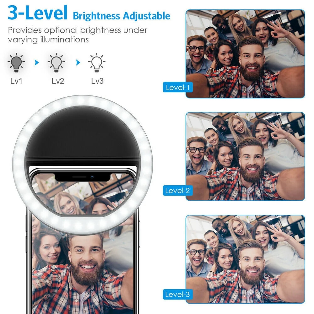 USB recarregável LED Selfie Ri - Photography Lighting Professional avaliação e preço