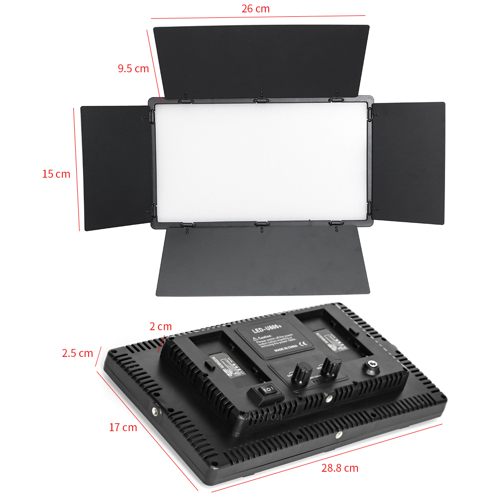 Portátil U800 LED Photo Studio - Photography Lighting Youtube avaliação e preço