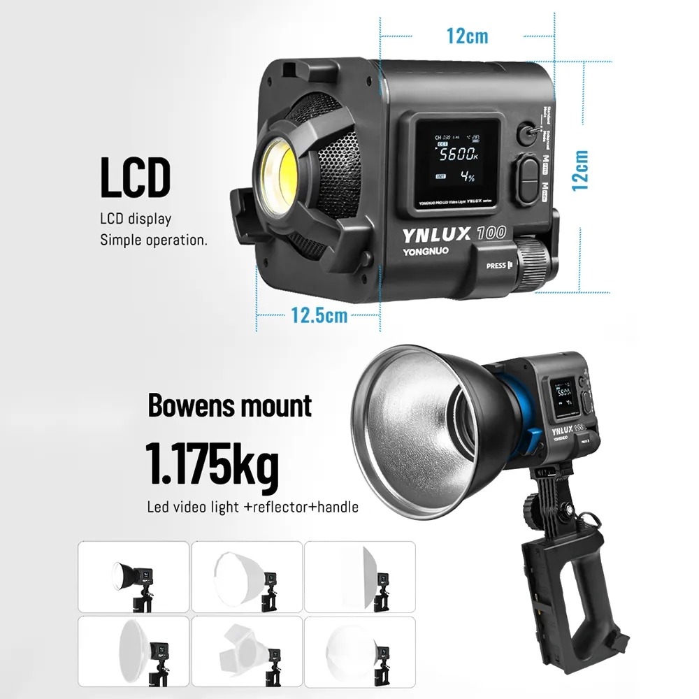 YONGNUO YNLUX100 100W 3200K-56 - Photography Lighting For Studio avaliação e preço