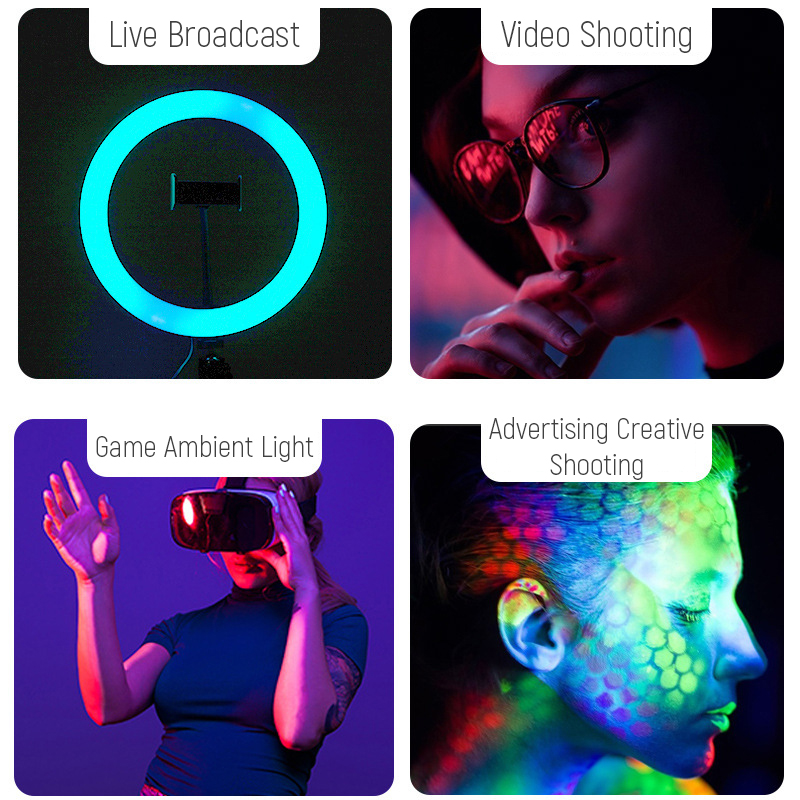 Anel de luz para selfie rgb de - Photography Lighting Youtube avaliação e preço