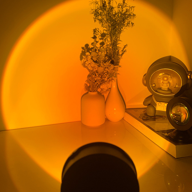 Portátil LED USB Sunset Lamp p - Photography Lighting Mood avaliação e preço