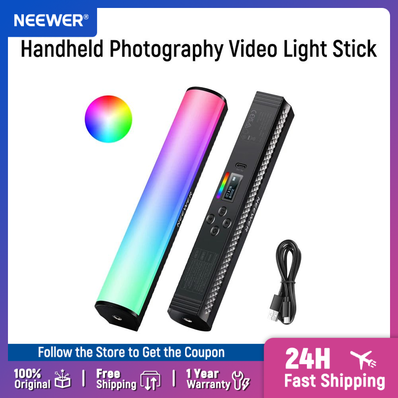 Neewer varinha de luz rgb com  - Photography Lighting Youtube avaliação e preço
