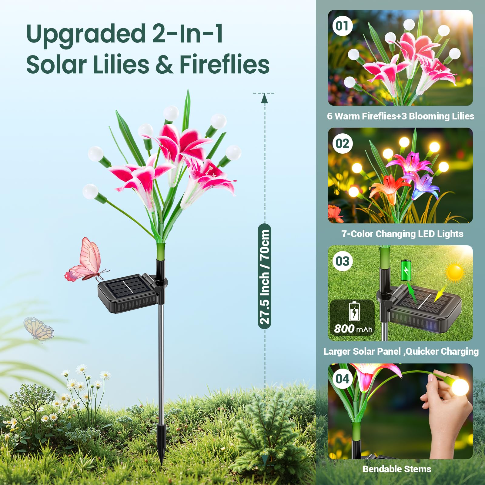 Pacote com 2/4 Luzes Solares A - Flower Photography Led Lighting Pack avaliação e preço
