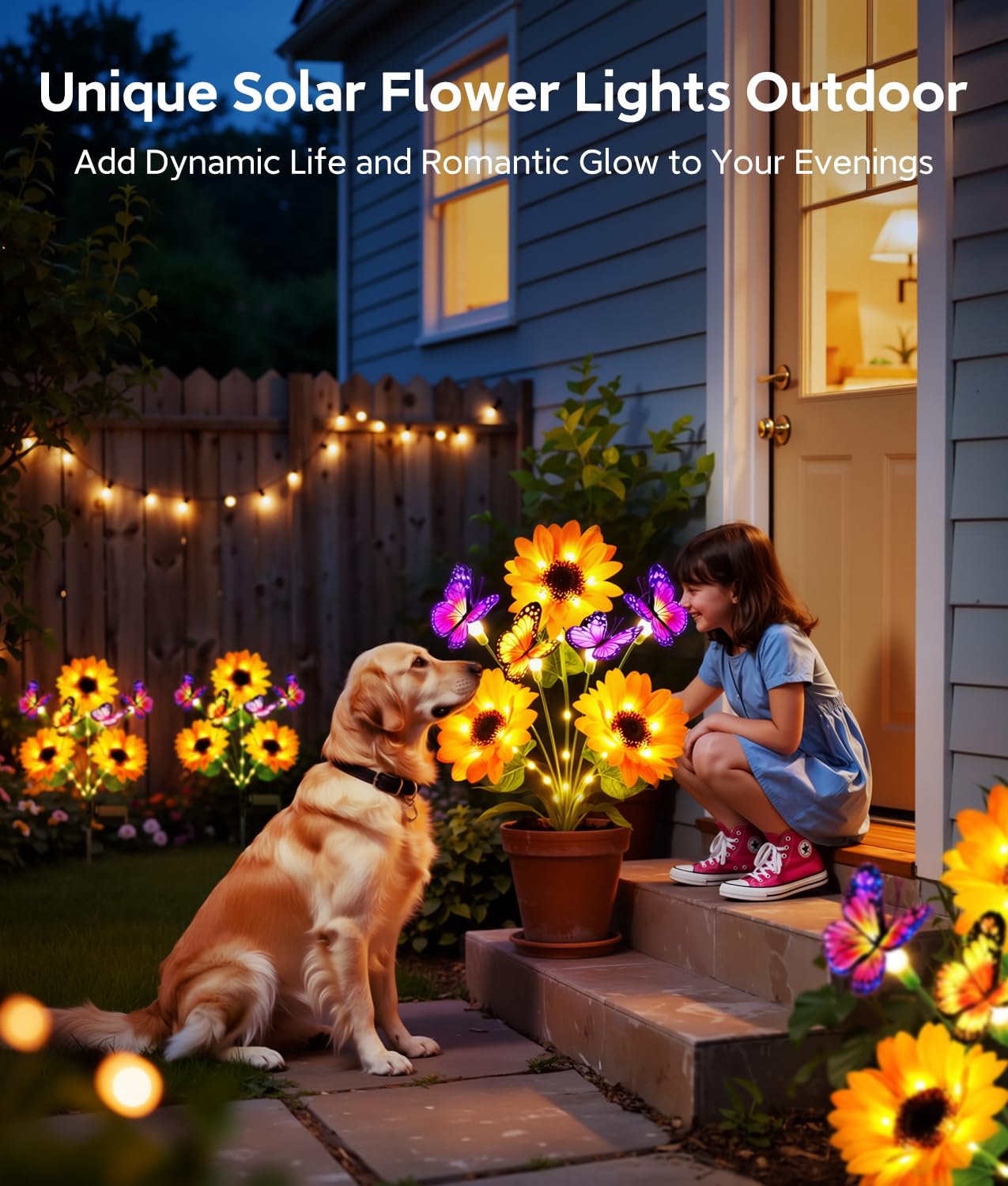 Luzes Solares para Jardim, Dec - Flower Photography Led Lighting Pack avaliação e preço