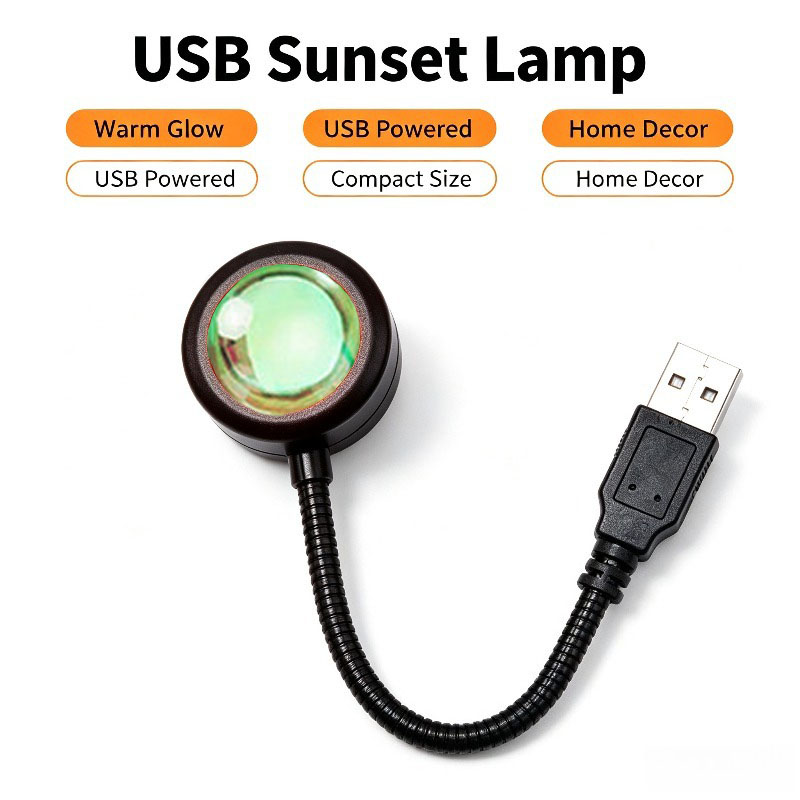 Lâmpada USB Pôr do Sol, Luz de - Photography Lighting Mood avaliação e preço