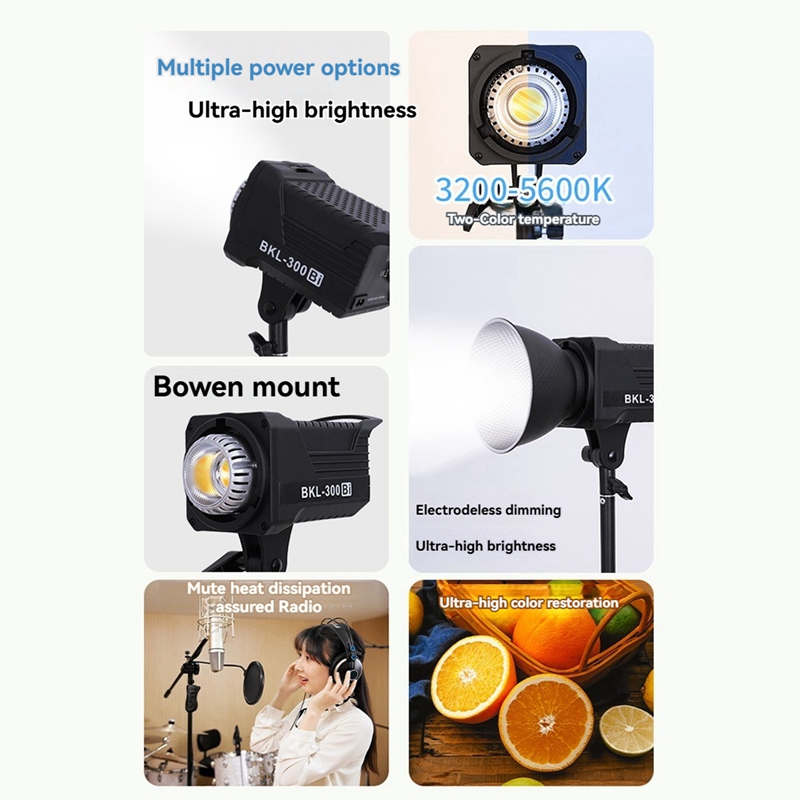 Luz de Vídeo Bi LED de 300W, I - Photography Lighting Professional avaliação e preço