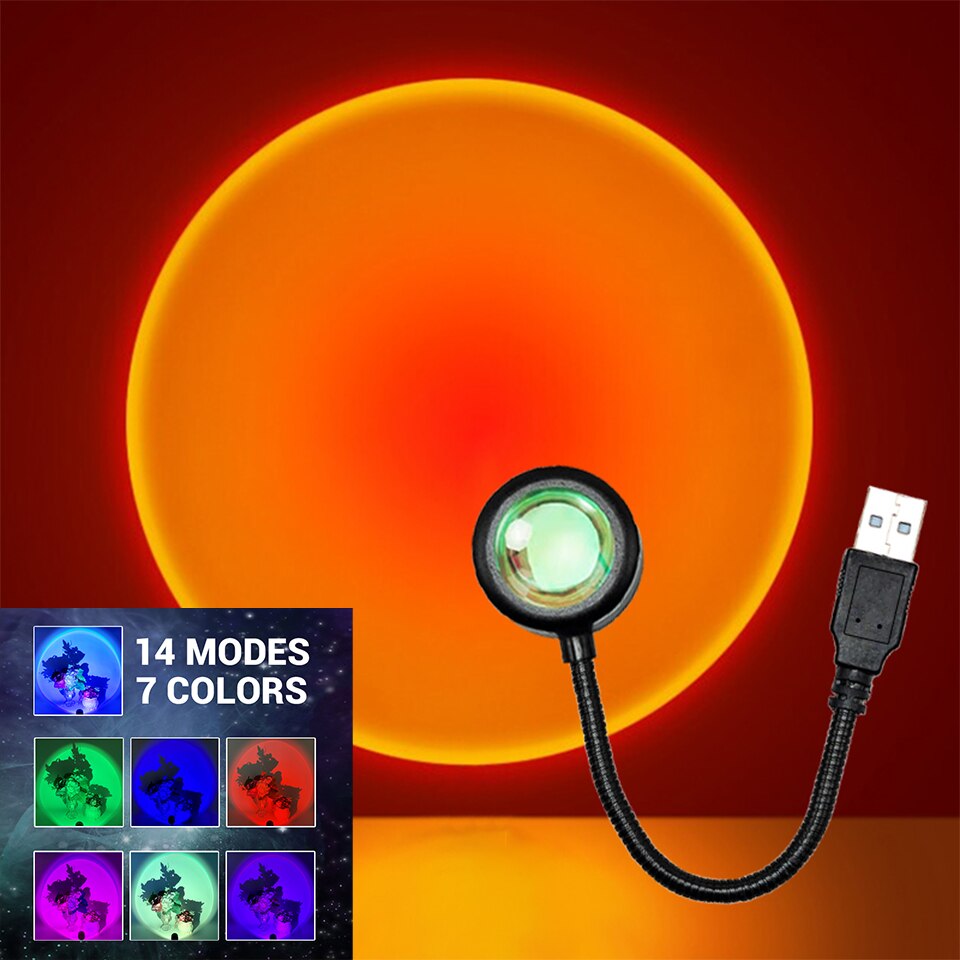 Zk40 led pôr do sol lâmpada ni - Photography Lighting Mood avaliação e preço