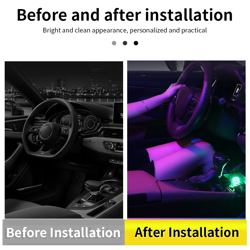 Carro led luz ambiente usb ins - Interior Photography Lighting avaliação e preço