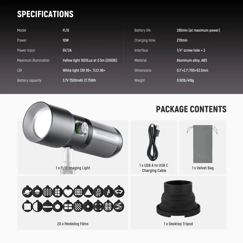 Lanterna de Fotografia RGB BAS - Photography Lighting Basics avaliação e preço